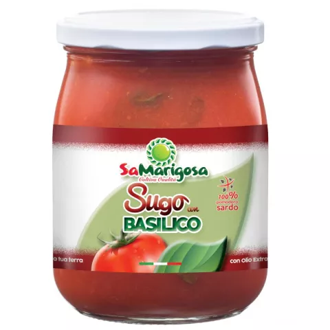 Pomidorų padažas su šviežiu baziliku 300gr