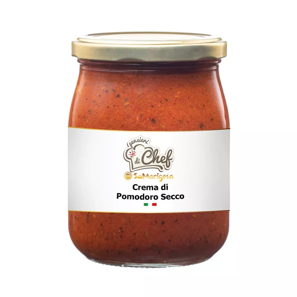 Saulėje džiovintų pomidorų užtepėlė 500gr