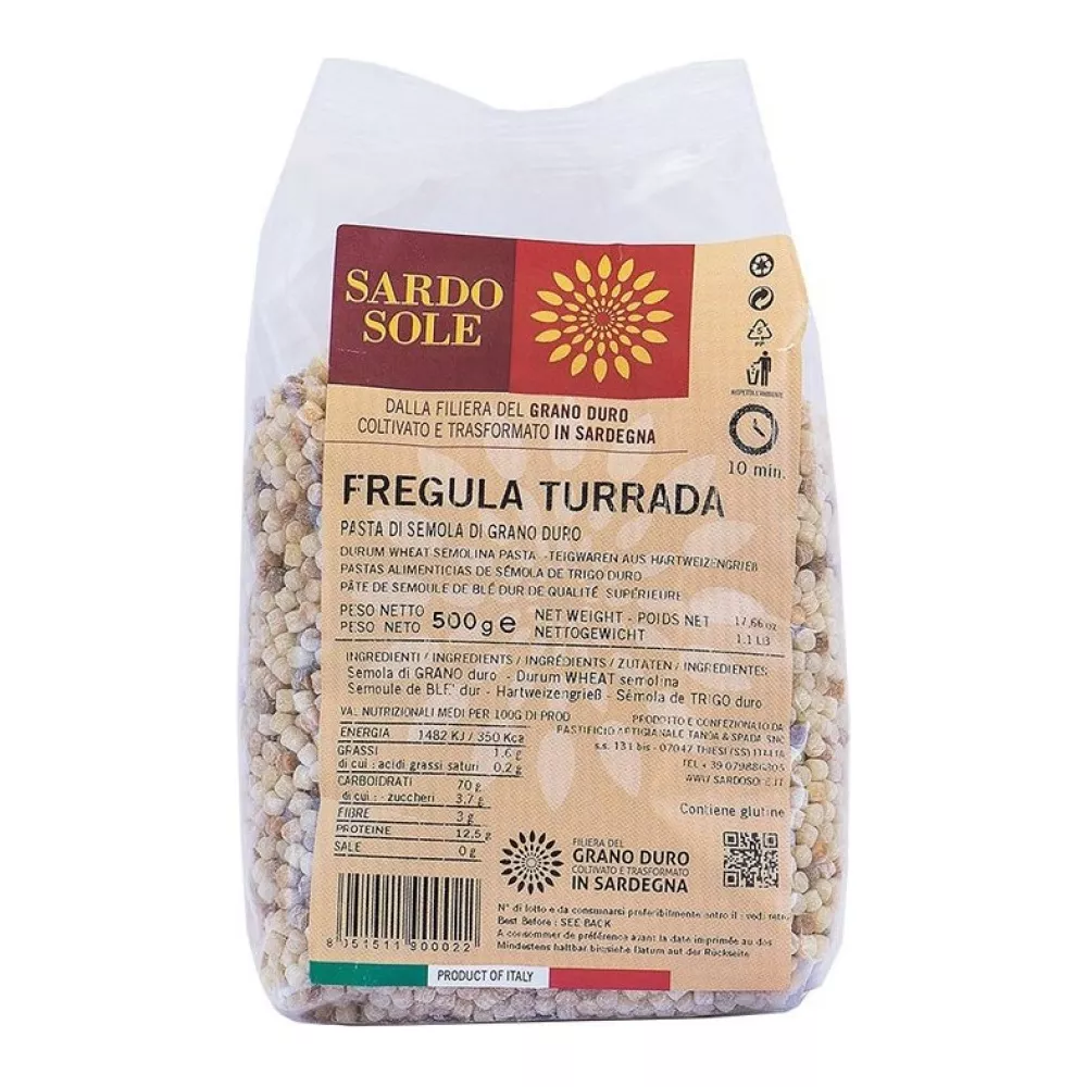 Skrudinti fregola makaronai Sardo Sole, 500 g