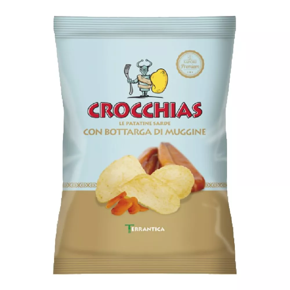 Bulviniai traškučiai Crocchias su bottarga, 45 g