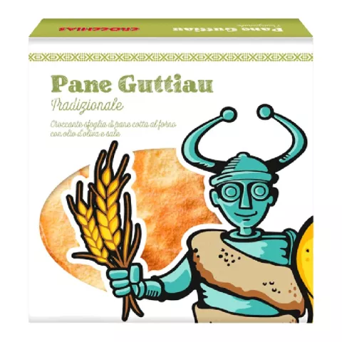 Sardiniška duonelė Pane Guttiau su alyvuogių aliejumi, 250 g