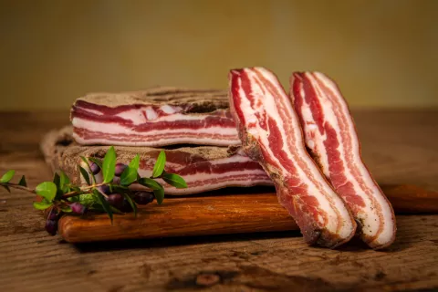 Vytinta šoninė pancetta su pipirais Su Sartizzu, 300 g
