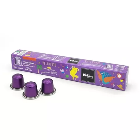 Kavos kapsulės Nespresso aparatams Rekico Vellutato, 10 vnt.